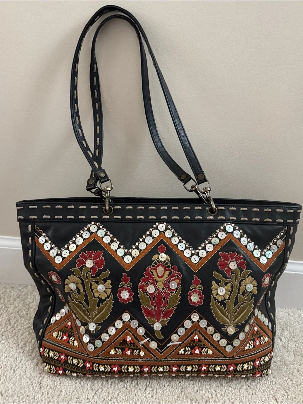 Isabella Fiore embellished leather bag